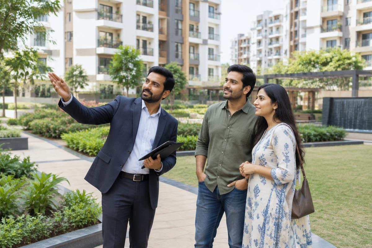 Illustrative real estate setting for Hyderabad business marketing